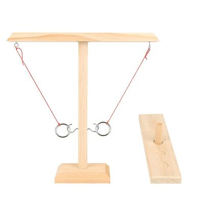 Kancalar 28cm Ahşap Halka Atma Oyunu Boyanabilir Ahşap El Sanatları Fırlatma
