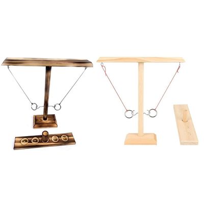 Kancalar 28cm Ahşap Halka Atma Oyunu Boyanabilir Ahşap El Sanatları Fırlatma