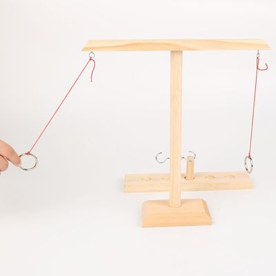 Kancalar 28cm Ahşap Halka Atma Oyunu Boyanabilir Ahşap El Sanatları Fırlatma