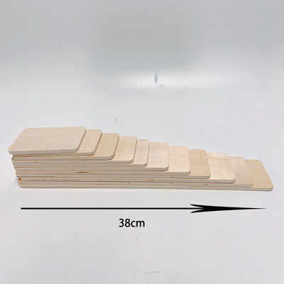 Gökkuşağı 35.5cm Renkli Ahşap Yapı Taşları Büyük Bebek