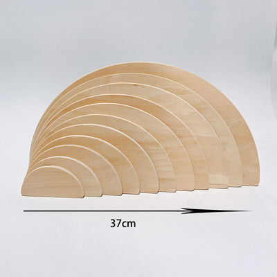 Gökkuşağı 35.5cm Renkli Ahşap Yapı Taşları Büyük Bebek