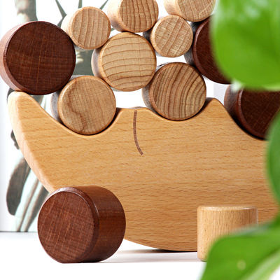 Çocuk Montessori Ahşap Ay Dengesi Yapı Taşları