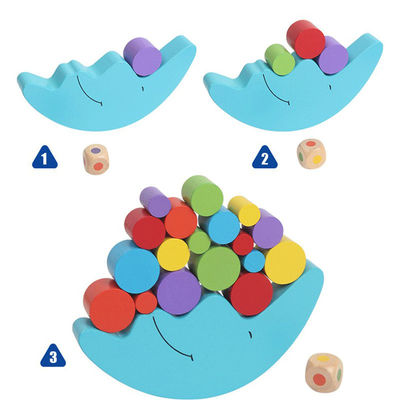 Erken Öğrenme İçin Ahşap Montessori Ay Dengesi Oyunu