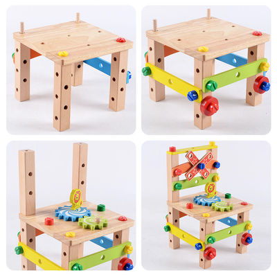 Montessori Ahşap Çocuk Sandalyesi Su Bazlı Boyalı
