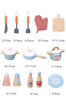Unisex Çocuklar Erken Eğitim Ahşap Pretend Mutfak Oyuncakları