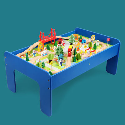 Mini Ahşap 88pcs City Road Builder Ahşap Tahta Oyunu