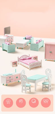 Çapaksız Mini Montessori Ahşap Kız Yatak Odası Oyuncakları