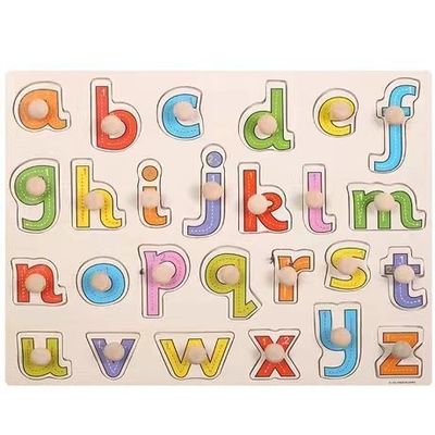 Bebek Eğitimi İçin El Kavrama 3D Montessori Ahşap Yapboz