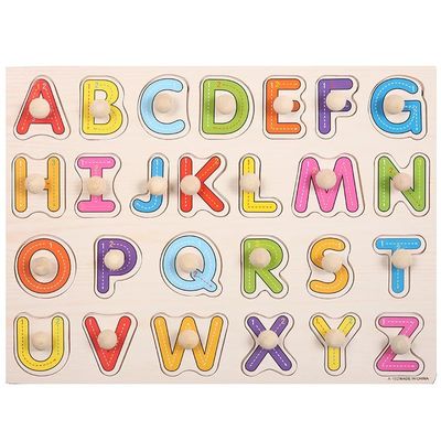Bebek Eğitimi İçin El Kavrama 3D Montessori Ahşap Yapboz