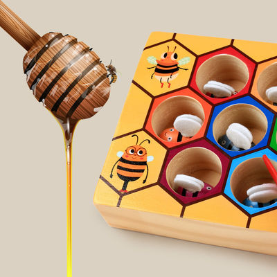 Montessori Ahşap El Göz Koordinasyon Oyunu Çocuklar İçin Erken Eğitim