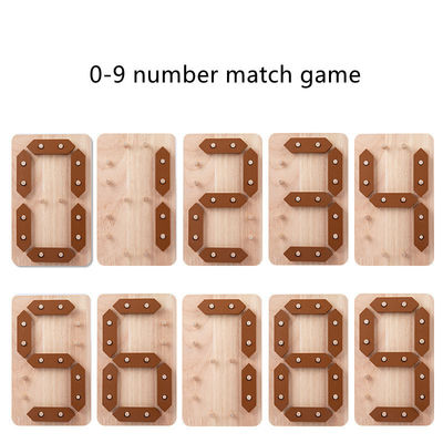 Çocuklar Matematik Aydınlanma Ahşap Yapboz Oyuncak