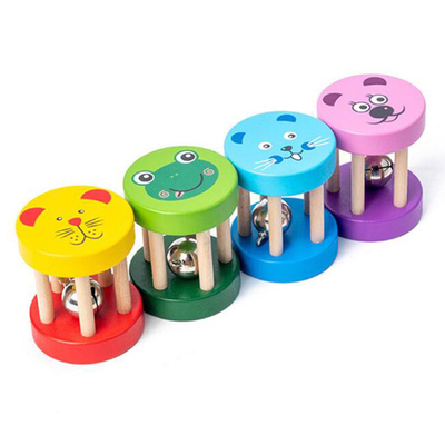 Bebek Beşik Oyuncaklar Bebek Eğitici Müzikli Ahşap Çıngırak Montessori