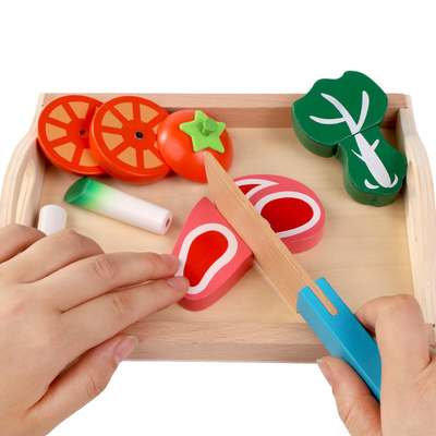 Simülasyon Mutfak Pretend Oyuncak Ahşap Montessori Çocuklar İçin Eğitici