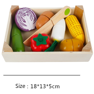 Montessori Mutfak Meyve Vegeta Kesme Çocuklar İçin Oyuncak Rol Yapmak