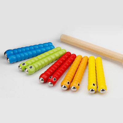 Ahşap Böcek Yakalama Oyunu 5 Solucan 1 Ahşap Oyuncak Aksesuarları Montessori Eğitici Oyuncaklar