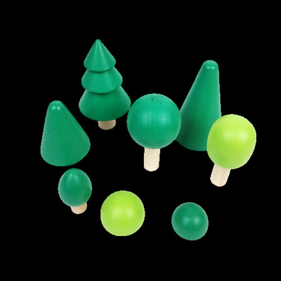 DIY 3D Ahşap Oyuncaklar Gökkuşağı Yapı Taşları Çocuklar Çocuklar İçin Büyük Boy