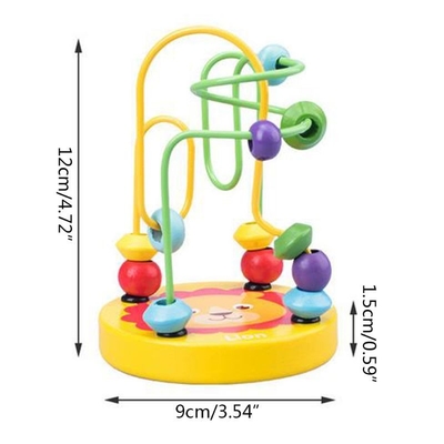 Montessori Ahşap Oyuncaklar Çocuklar için Ahşap Çevreler Boncuk Tel Labirent Roller Coaster Eğitici Ahşap Bulmacalar Bebek Oyuncakları