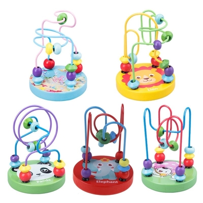 Montessori Ahşap Oyuncaklar Çocuklar için Ahşap Çevreler Boncuk Tel Labirent Roller Coaster Eğitici Ahşap Bulmacalar Bebek Oyuncakları