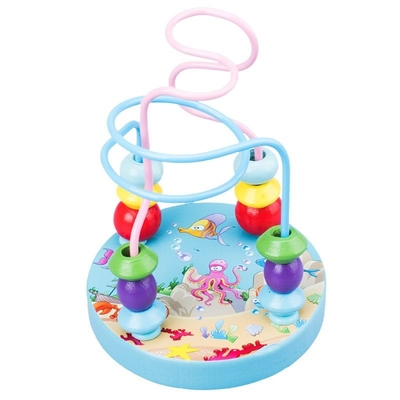 Montessori Ahşap Oyuncaklar Çocuklar için Ahşap Çevreler Boncuk Tel Labirent Roller Coaster Eğitici Ahşap Bulmacalar Bebek Oyuncakları