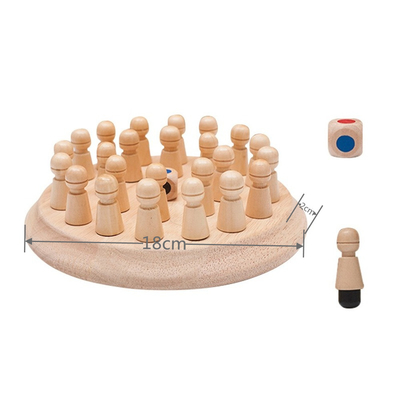 Karikatür Chessman Unisex Ahşap Satranç Seti Uluslararası