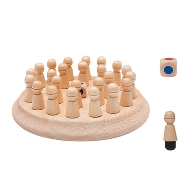 Karikatür Chessman Unisex Ahşap Satranç Seti Uluslararası