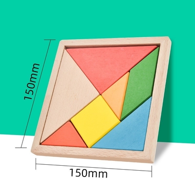 3D Ahşap Desen Hayvan Yapboz Renkli Tangram Oyuncak Çocuklar Montessori Erken Eğitim Sıralama Oyunları Oyuncaklar Çocuklar