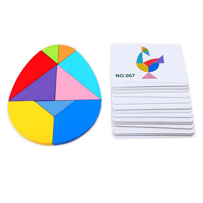 3D Ahşap Desen Hayvan Yapboz Renkli Tangram Oyuncak Çocuklar Montessori Erken Eğitim Sıralama Oyunları Oyuncaklar Çocuklar