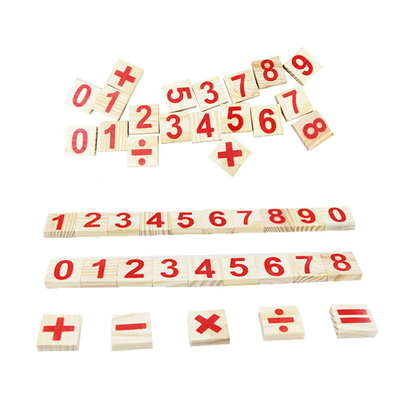 Şekil Blokları Sayma Çubukları Eğitim Ahşap Oyuncaklar Bina Zeka Bloğu Montessori Matematiksel Ahşap Kutu
