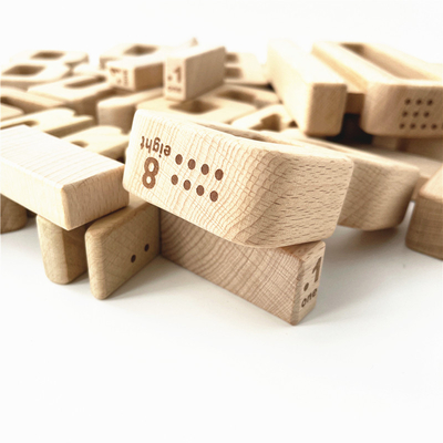 Sayı Yapı Taşları Ahşap Matematik Dijital Oyuncaklar Bebek Denge Bloğu Jenga Oyuncak Montessori Eğitici Doğal Ahşap Oyuncaklar için
