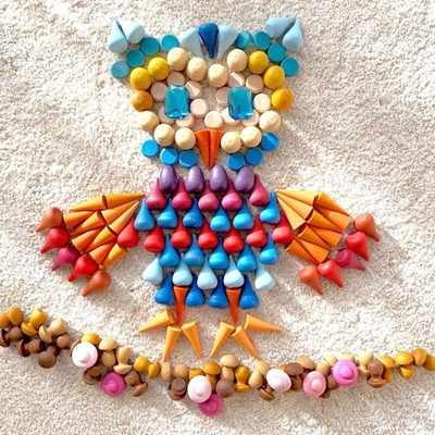 Ahşap Gökkuşağı Gevşek Parçalar Okul Öncesi Bebek İçin Renkli Montessori
