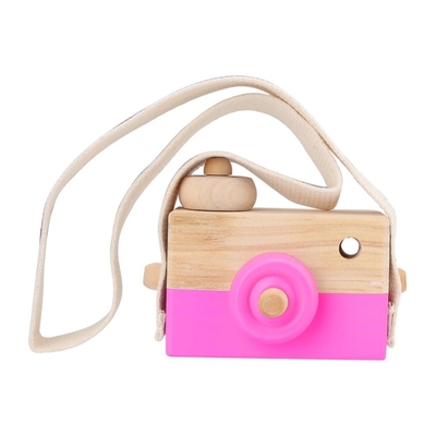 1 Adet Ahşap Bebek Oyuncakları Yapalım Moda Kamera Ahşap Kolye Montessori Oyuncaklar Çocuklar Için Ahşap Diy Mevcut Hemşirelik Hediyesi