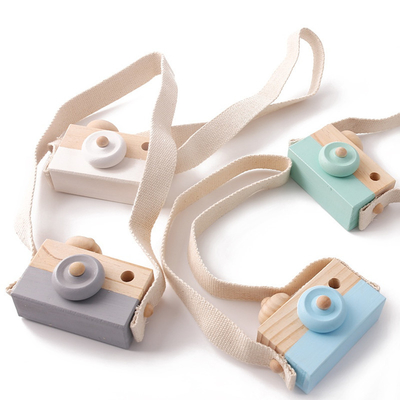1 Adet Ahşap Bebek Oyuncakları Yapalım Moda Kamera Ahşap Kolye Montessori Oyuncaklar Çocuklar Için Ahşap Diy Mevcut Hemşirelik Hediyesi