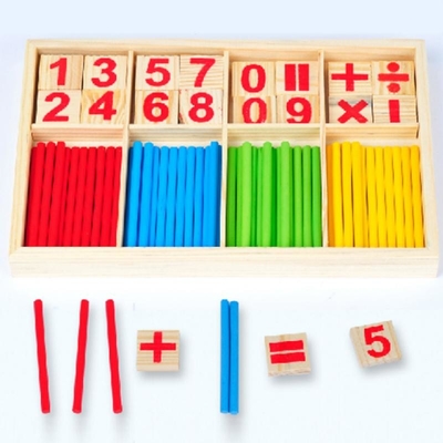 Ahşap Oyuncakları Sayan Figür Blokları Montessori Eğitici Çocuklara Hediye