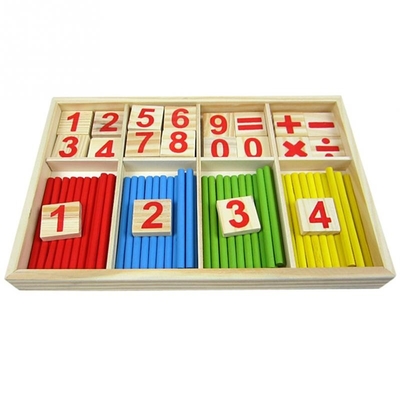 Ahşap Oyuncakları Sayan Figür Blokları Montessori Eğitici Çocuklara Hediye