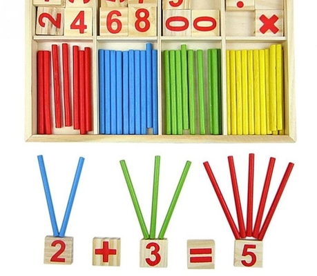 Ahşap Oyuncakları Sayan Figür Blokları Montessori Eğitici Çocuklara Hediye