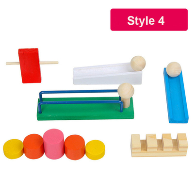 Çocuklar İçin Ahşap Renkli Domino Aksesuarları