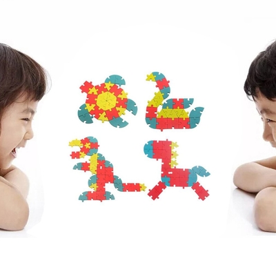 Çocuklar Ahşap Yaratıcı Yapboz Yapı Taşı 1 Takım DIY 3D Eğitici