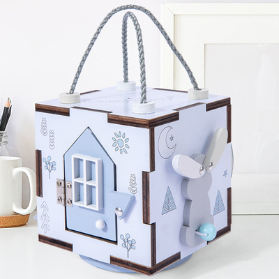 Çocuklar Unisex Montessori İnce Motor Becerileri İçin Ahşap Meşgul Tahtası Trave