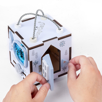 Çocuklar Unisex Montessori İnce Motor Becerileri İçin Ahşap Meşgul Tahtası Trave