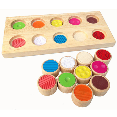 Montessori Duyusal / Dokunsal Eğitim Yardımcıları Bebek Renk Hafızası Eşleştirme Dokunma