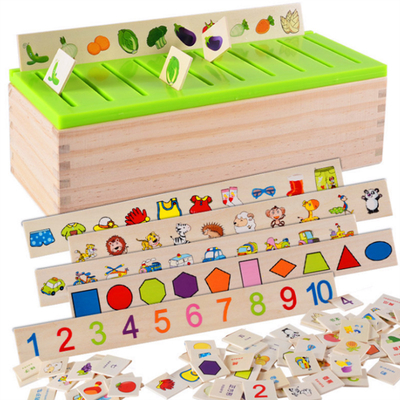 Ahşap Montessori Bebek Oyuncakları Matematiksel Bilgi Sınıflandırması