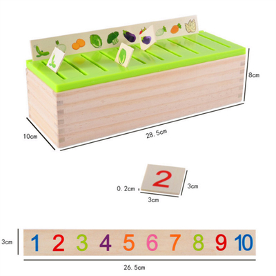 Ahşap Montessori Bebek Oyuncakları Matematiksel Bilgi Sınıflandırması