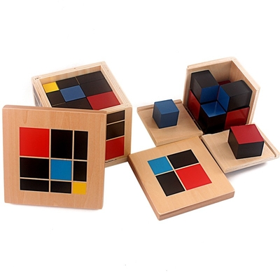 Montessori Aritmetik Cebirsel Binom Küp Üçlü Küp Ahşap Oyuncaklar