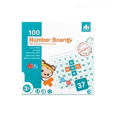 Yüz Tahta Montessori Matematiksel Düşünme Eğitimi Yardımları 1'den 100'e Kadar Sayılar