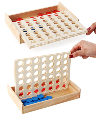 Eğitici Çocuklar Line Up Row Board Puzzle Oyuncak Ahşap Katlanabilir