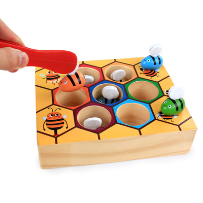 Montessori Arı Kovanı Oyunu Bebek Oyuncak Zeka Arı Yakala Renk Biliş