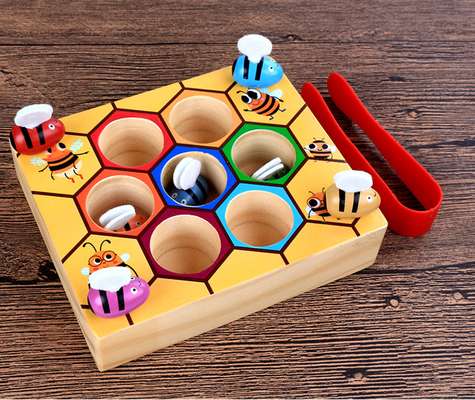 Montessori Arı Kovanı Oyunu Bebek Oyuncak Zeka Arı Yakala Renk Biliş