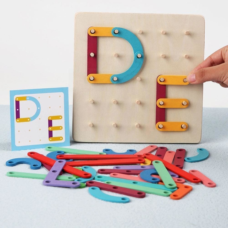 Tırnak Kurulu Bulmaca Montessori Geometrik Ahşap Erken Oyuncak Oyuncak Yapboz Tahta Oyunu Çocuk Eğitimi Eğitici Ahşap Eğitim