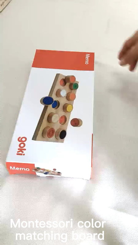 Montessori Duyusal / Dokunsal Eğitim Yardımcıları Bebek Renk Hafızası Eşleştirme Dokunma